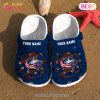 NHL Columbus Blue Jackets Custom Name Broken Wall Crocs