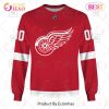 NHL Detroit Red Wings Custom Name Number 2023 Home Jersey Sweatshirt