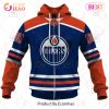 NHL Edmonton Oilers Custom Name Number 2023 Home Jersey Zip Up Hoodie
