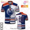 NHL Edmonton Oilers Custom Name Number 2023 Mix Jerey Polo Shirt