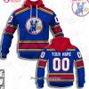 NHL New Jersey Devils Custom Name Number Vintage Kansas City Scouts Home Jersey Pullover Hoodie