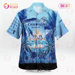 Alternative view of Manchester City UEFA Champions 2022-2023 Hawaiian Shirt