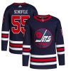 Winnipeg Jets Mark Scheifele Navy Alternate Adidas NHL Authentic Jersey