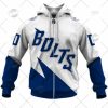 NHL Tampa Bay Lightning Custom Name Number White 2022 Stadium Series Jersey Zip Up Hoodie