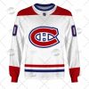 NHL Montreal Canadiens Custom Name Number White 2022 Away Jersey Sweatshirt