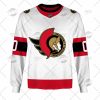 NHL Ottawa Senators Custom Name Number White 2022 Away Jersey Sweatshirt