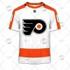 NHL Philadelphia Flyers Custom Name Number White 2022 Away Jersey T-Shirt