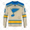 NHL St. Louis Blues Custom Name Number Winter 2022 Classic Player Jersey Sweatshirt