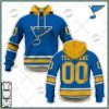 NHL St. Louis Blues Custom Name Number 2022 Alternate Jersey Pullover Hoodie