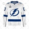 NHL Tampa Bay Lightning Custom Name Number White 2022 Stanley Cup Away Jersey Sweatshirt