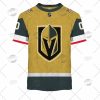 NHL Vegas Golden Knights Custom Name Number Gold 2022 Alternate Jersey T-Shirt