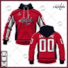 NHL Washington Capitals Custom Name Number Red 2022 Home Jersey Pullover Hoodie