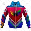NHL Washington Capitals Custom Name Number Special LGBT Pride Jersey Zip Up Hoodie