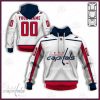 NHL Washington Capitals Custom Name Number 2020 Away Jersey Pullover Hoodie