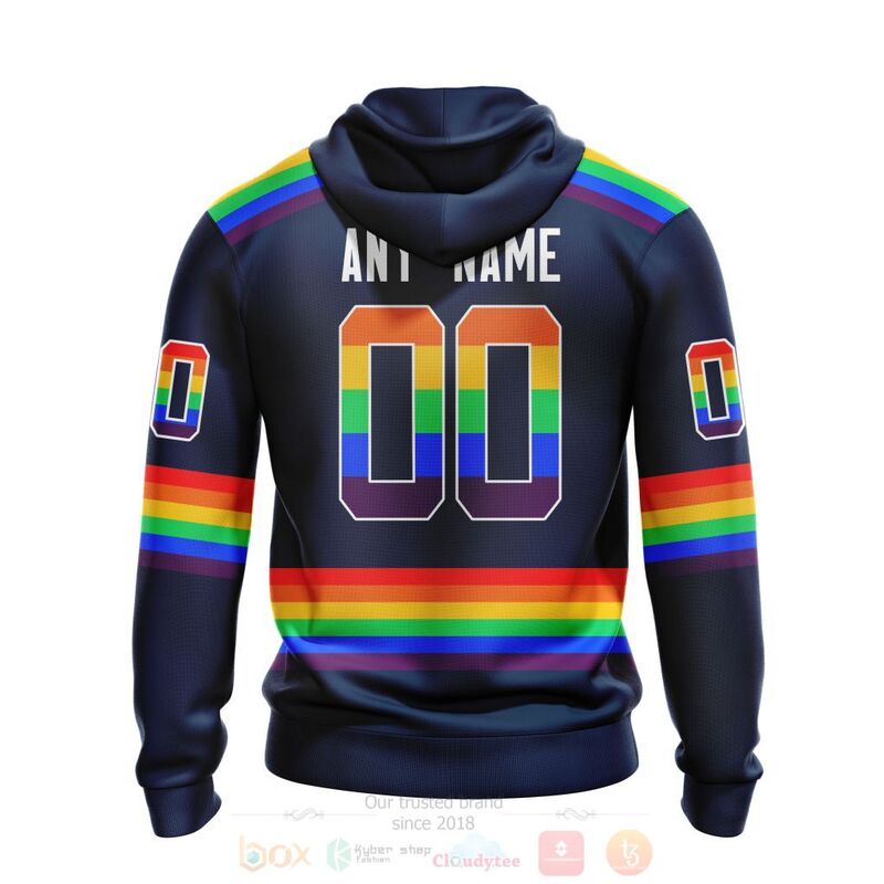 NHL Nashville Predators Custom Name Number LGBT Pride Jersey Pullover Hoodie NHL Nashville Predators Custom Name Number LGBT Pride Jersey Pullover Hoodie