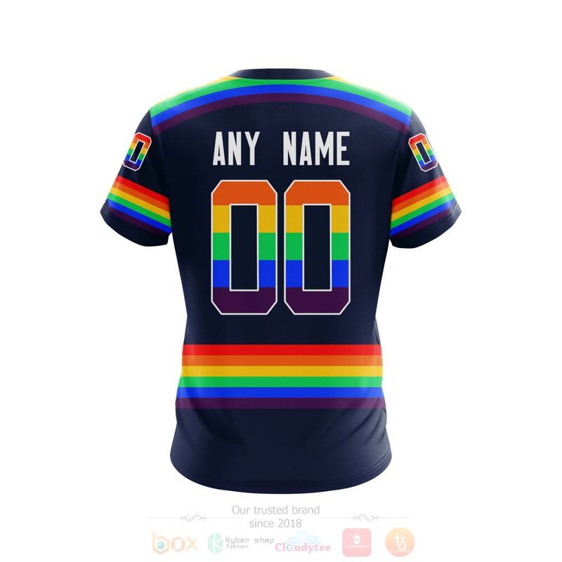 NHL Nashville Predators Custom Name Number LGBT Pride Jersey T-Shirt NHL Nashville Predators Custom Name Number LGBT Pride Jersey T-Shirt