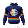NHL New York Islanders Custom Name Number LGBT Pride Jersey Pullover Hoodie