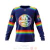 NHL New York Islanders Custom Name Number LGBT Pride Jersey Sweatshirt