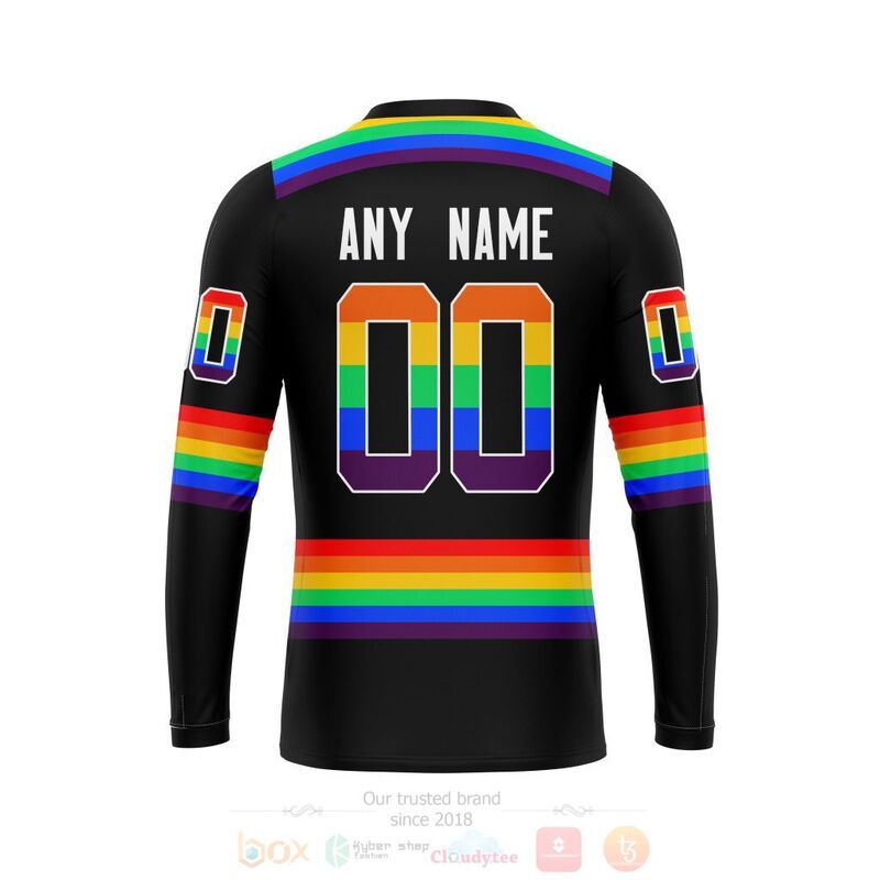 NHL Ottawa Senators Custom Name Number LGBT Pride Jersey Sweatshirt NHL Ottawa Senators Custom Name Number LGBT Pride Jersey Sweatshirt