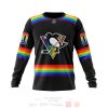 NHL Pittsburgh Penguins Custom Name Number LGBT Pride Jersey Sweatshirt