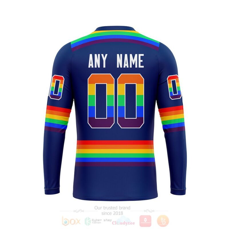 NHL Toronto Maple Leafs Custom Name Number LGBT Pride Jersey Sweatshirt NHL Toronto Maple Leafs Custom Name Number LGBT Pride Jersey Sweatshirt