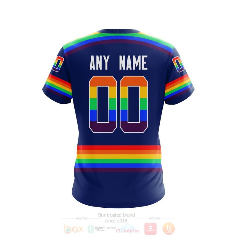 NHL Toronto Maple Leafs Custom Name Number LGBT Pride Jersey T-Shirt NHL Toronto Maple Leafs Custom Name Number LGBT Pride Jersey T-Shirt