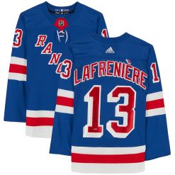 New York Rangers Alexis Lafreniere Blue Adidas NHL Authentic Jersey