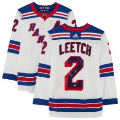 New York Rangers Brian Leetch White Adidas NHL Authentic Jersey