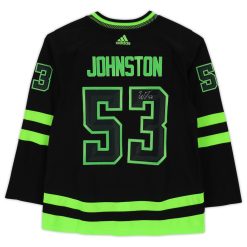 Dallas Stars Wyatt Johnston Black Alternate Adidas NHL Authentic Jersey - Image 2