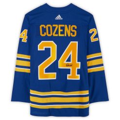 Alternative view of Buffalo Sabres Dylan Cozens Royal Adidas NHL Authentic Jersey