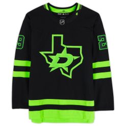 Dallas Stars Jake Oettinger Black Alternate Adidas NHL Authentic Jersey - Image 2