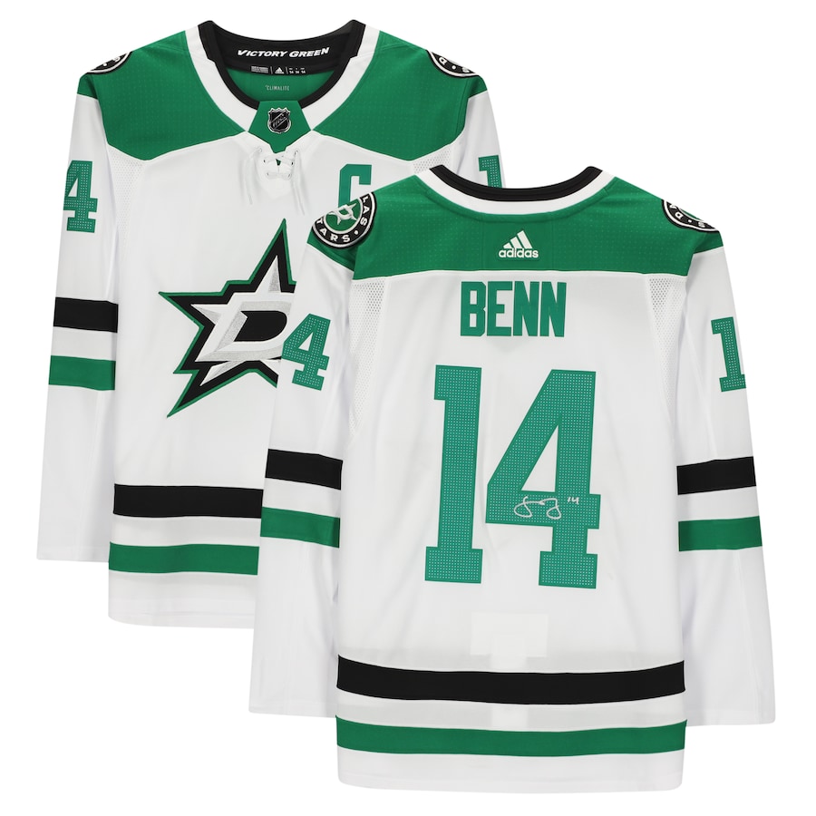 Dallas Stars Jamie Benn White Adidas NHL Authentic Jersey