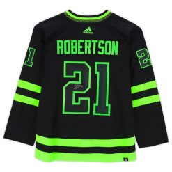 Dallas Stars Jason Robertson Black Alternate Adidas NHL Authentic Jersey - Image 2