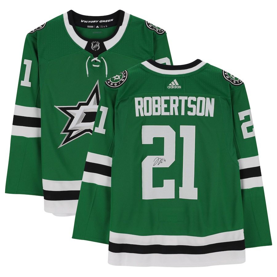 Dallas Stars Jason Robertson Kelly Green Adidas NHL Authentic Jersey
