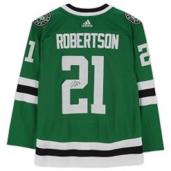 Alternative view of Dallas Stars Jason Robertson Kelly Green Adidas NHL Authentic Jersey