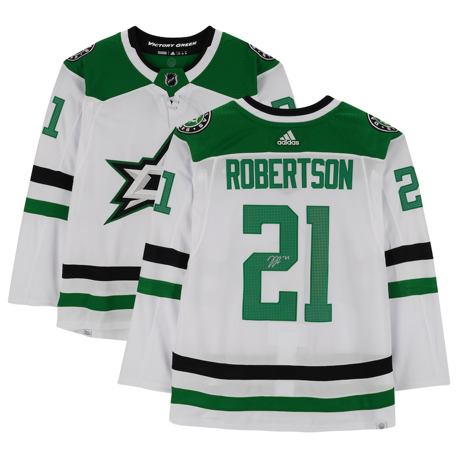 Dallas Stars Jason Robertson White Adidas NHL Authentic Jersey