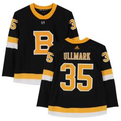 Boston Bruins Linus Ullmark Black Alternate Adidas NHL Authentic Jersey