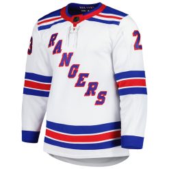 New York Rangers Adam Fox White Away Adidas NHL Authentic Jersey - Image 2