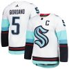Seattle Kraken Mark Giordano White Away Adidas NHL Authentic Jersey