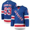 New York Rangers Mika Zibanejad Blue Home Adidas NHL Authentic Jersey