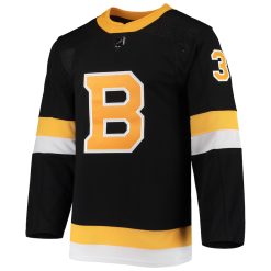 Alternative view of Boston Bruins Patrice Bergeron Black Alternate Adidas NHL Authentic Jersey