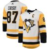 Pittsburgh Penguins Sidney Crosby White Away Adidas NHL Authentic Jersey