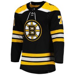 Alternative view of Boston Bruins Taylor Hall Black Home Adidas NHL Authentic Jersey