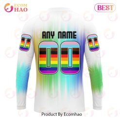 NHL Detroit Red Wings Custom Name Number LGBT Pride Month Sweatshirt - Image 2