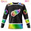 NHL Detroit Red Wings Custom Name Number LGBT Pride Hockey Is For Everyone Sweatshirt