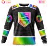 NHL Los Angeles Kings Custom Name Number LGBT Pride Hockey Is For Everyone Sweatshirt