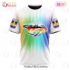 NHL Nashville Predators Custom Name Number LGBT Pride Month T-Shirt