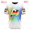 NHL New Jersey Devils Custom Name Number LGBT Pride Month T-Shirt