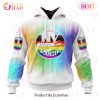 NHL New York Islanders Custom Name Number LGBT Pride Month Pullover Hoodie