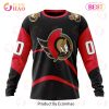 NHL Ottawa Senators Custom Name Number 2022 Reverse Retro Jersey Sweatshirt